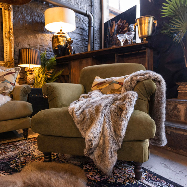 Truffle Armchair in Plush Velvet