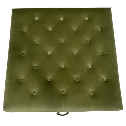 Truffle Footstool in Royal Velvet