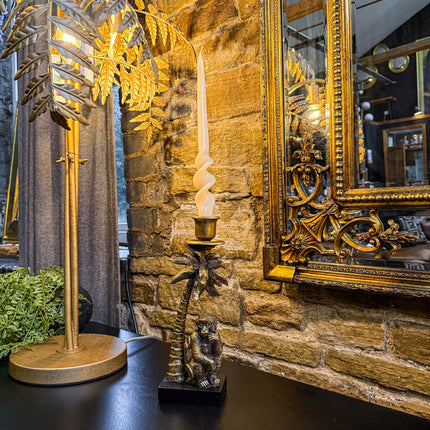 Under The Palm Tree Monkey Candle Holder