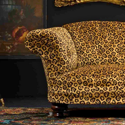 Oskar Chesterfield in Animal Velvet