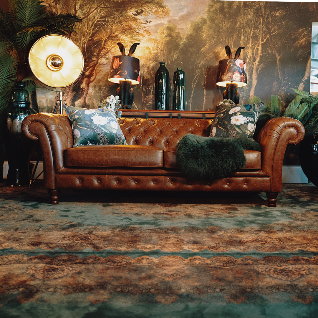 Bertie Chesterfield in Leather - Main Image