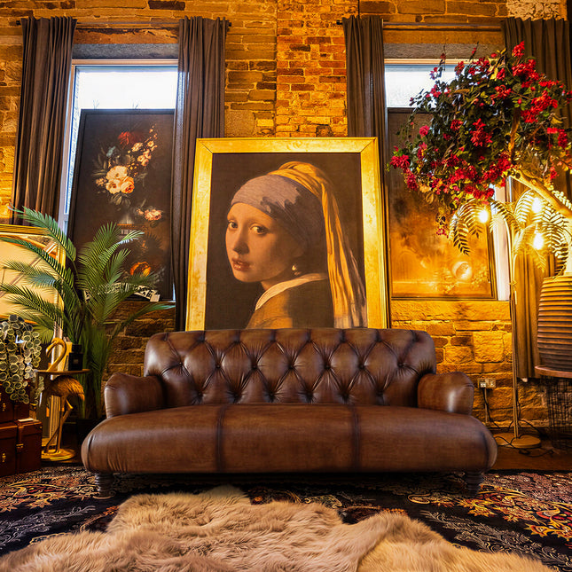 Cavendish Chesterfield in Hand Antiqued Buffalo Leather - New