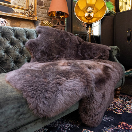 Sheepskin Rugs in Chocolate Brown (Various Sizes)
