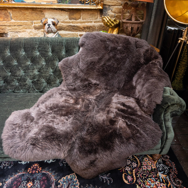 Sheepskin Rugs in Chocolate Brown (Various Sizes)