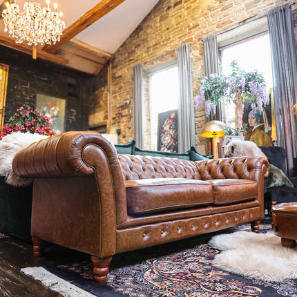 Bertie Chesterfield in Leather