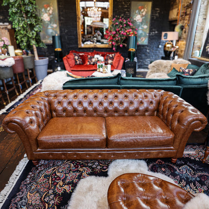 Bertie Chesterfield in Leather