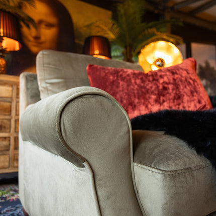 Benji in Plush Khaki Velvet - Clearance