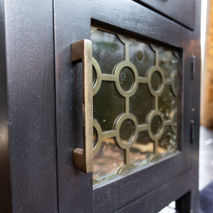 Regent Noir Wooden Bedside Table