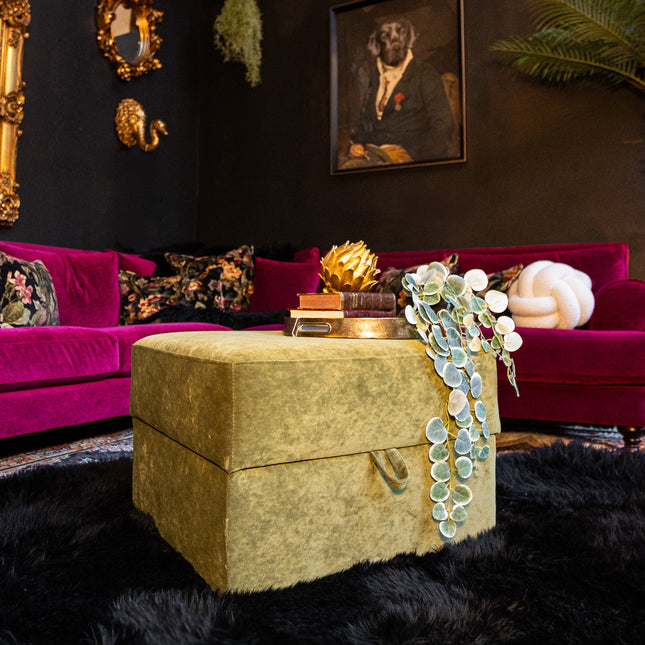 Hartington Storage Footstool in Richmond Velvet (Various Colours) - Clearance