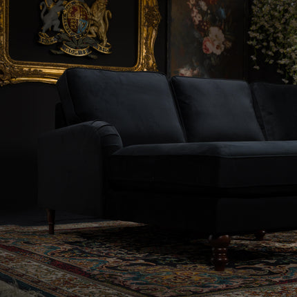 Albert Left Hand Facing Chaise Sofa Velvet