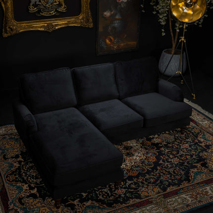 Albert Left Hand Facing Chaise Sofa Velvet