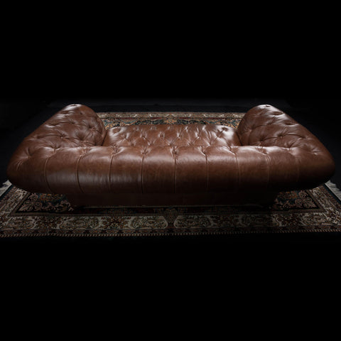 Liberty Tetrad Midi 3 Seater Sofa in Saddler Walnut Leather