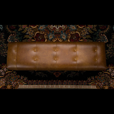 Louis Footstool in Lazio Brown - Clearance