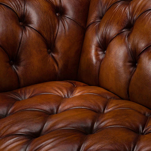 Oskar Tetrad Grand 4 Seater Sofa in Hand Antiqued Buffalo Leather