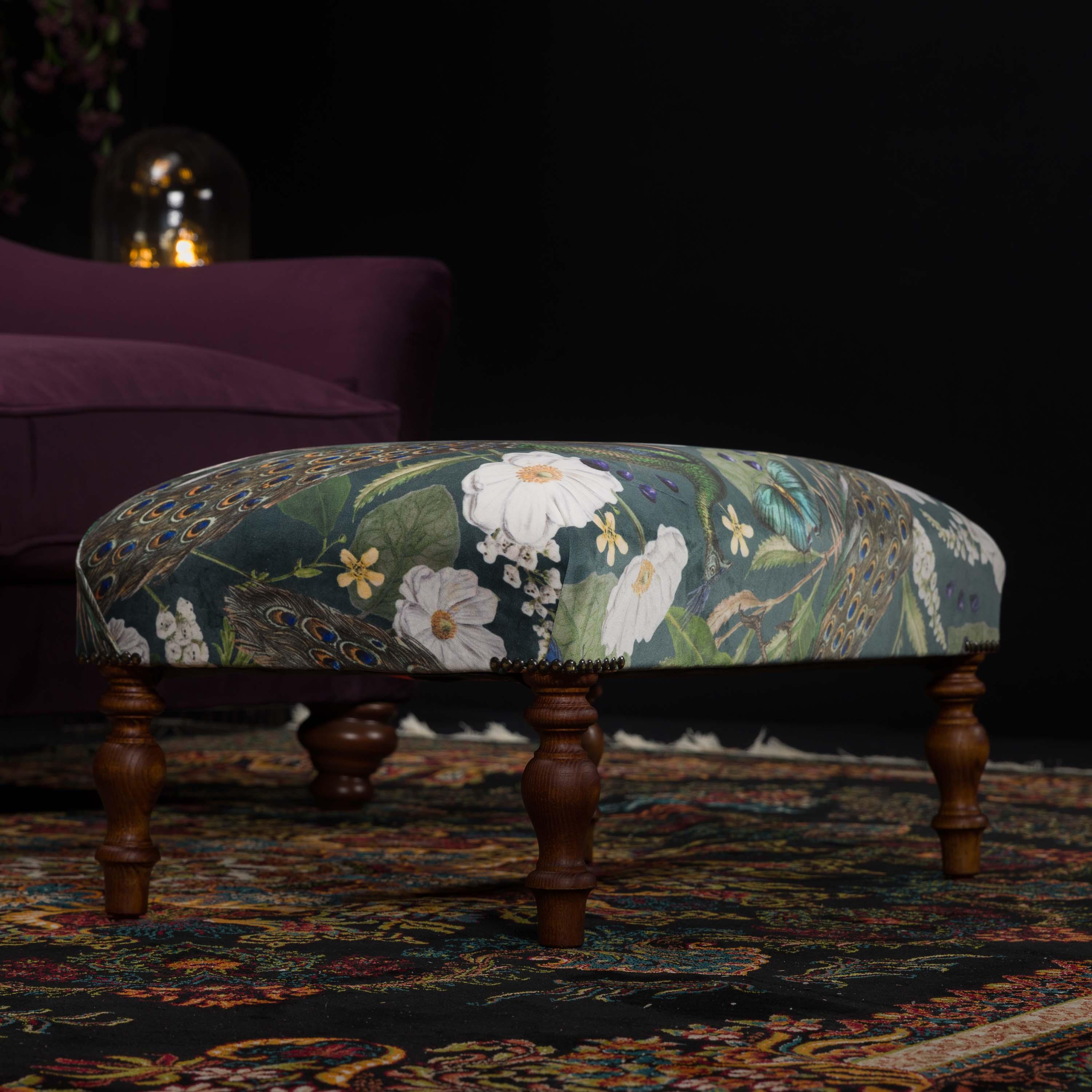 Peacock footstool deals