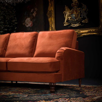 Albert Left Hand Facing Chaise Sofa Velvet