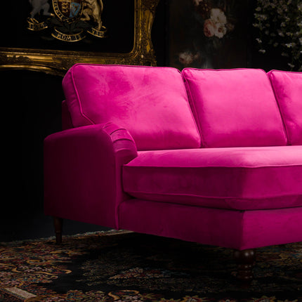 Albert Left Hand Facing Chaise Sofa Velvet