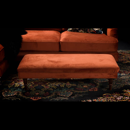 Albert Footstool in Plush Velvet - Clearance