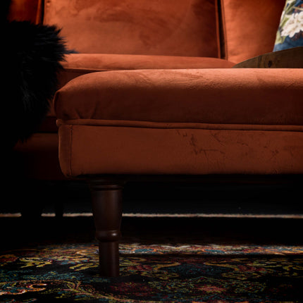 Albert Footstool in Plush Velvet
