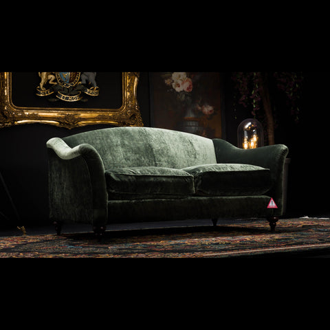 Lamour Spink & Edgar Petit 2 Seater Sofa Opium Emerald - Clearance