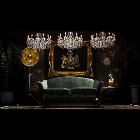 Lamour Spink & Edgar Petit 2 Seater Sofa Opium Emerald - Clearance