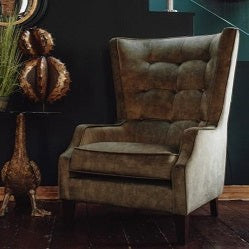 Howard Buttoned Wingback Armchair