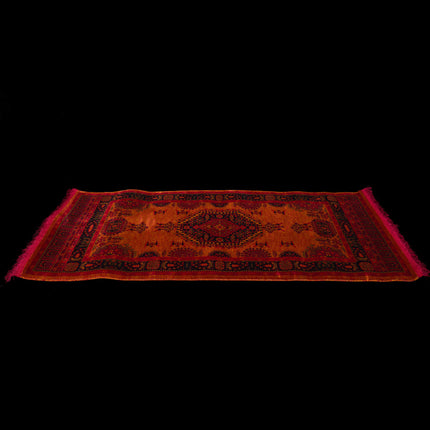 Vintage Burnt Orange Rug (Various Sizes)