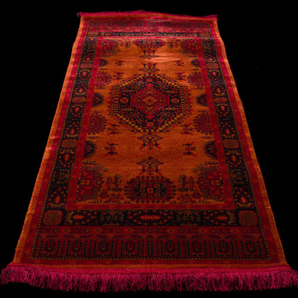 Vintage Burnt Orange Rug (Various Sizes)