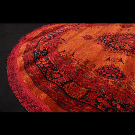 Vintage Burnt Orange Rug (Various Sizes)