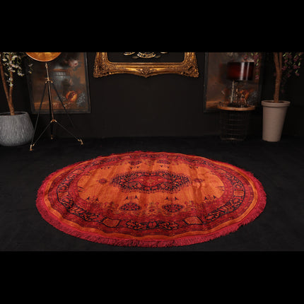 Vintage Burnt Orange Rug (Various Sizes)