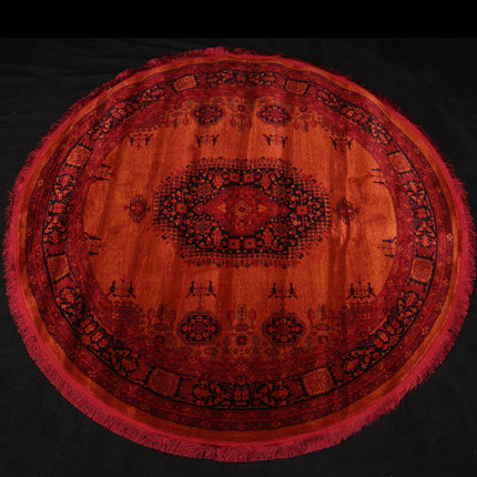 Vintage Burnt Orange Rug (Various Sizes)