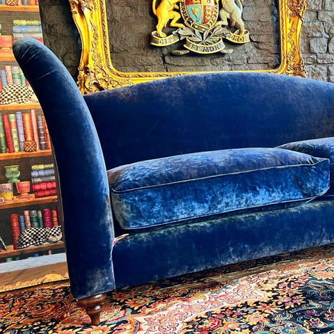 Monique Spink & Edgar Midi 3 Seater Sofa in Opium Sapphire Blue