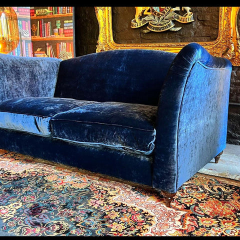 Monique Spink & Edgar Midi 3 Seater Sofa in Opium Sapphire Blue