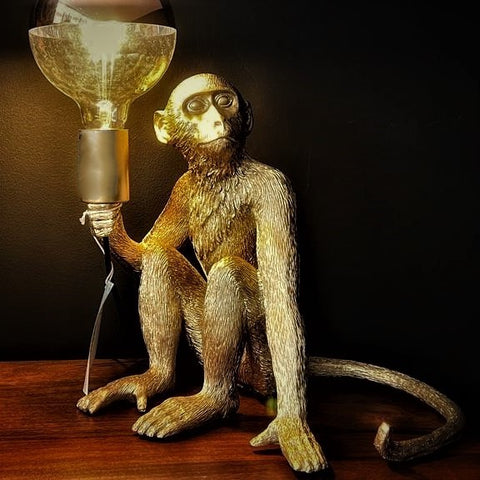 Table Lamp Monkey Gold (23 x 20 x 30cm)