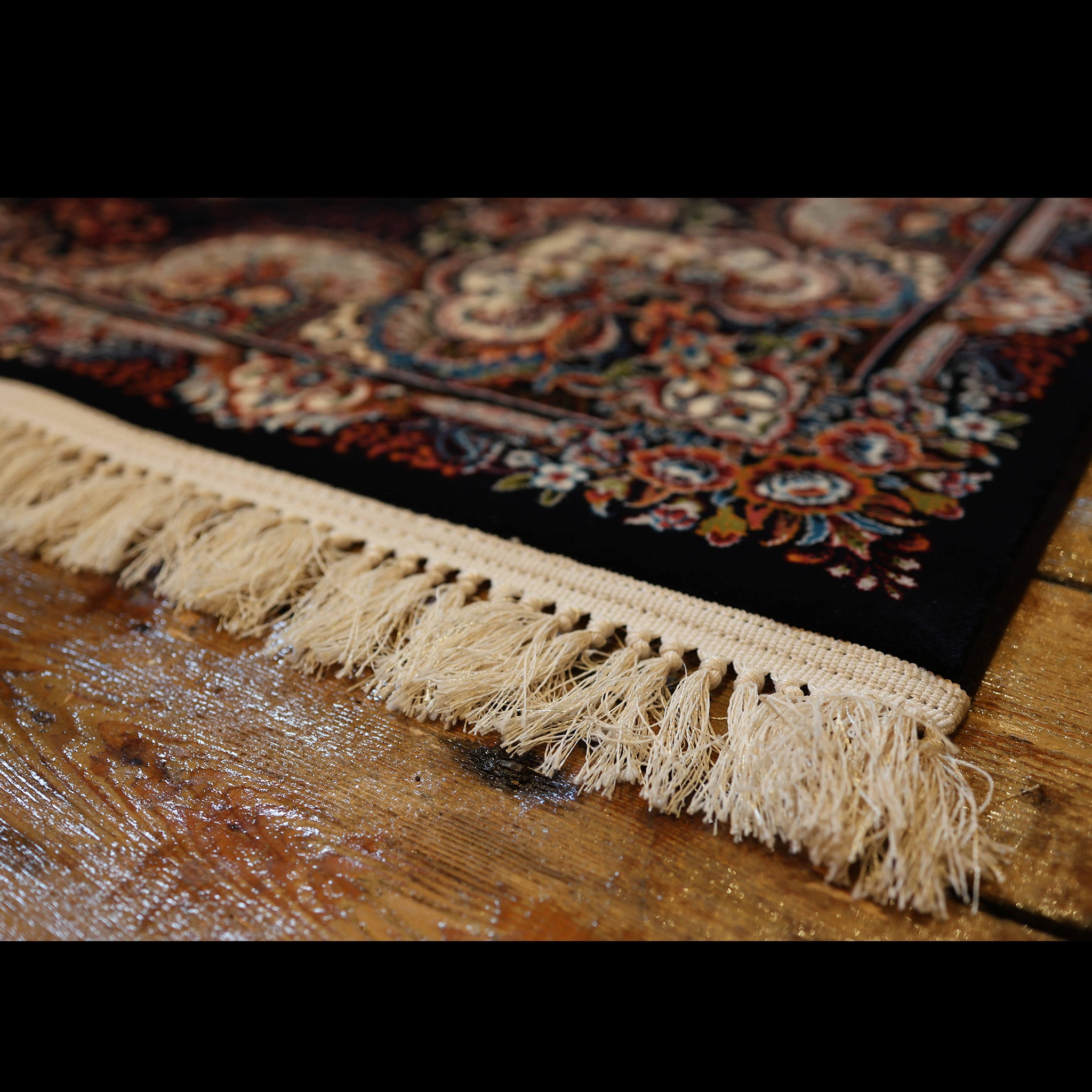 Terrug Vintage Area Rug 57 Schwarz – Vintage-Teppich Für Wohn- & Schlafbereich