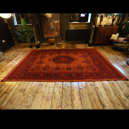 Vintage Burnt Orange Rug (Various Sizes)