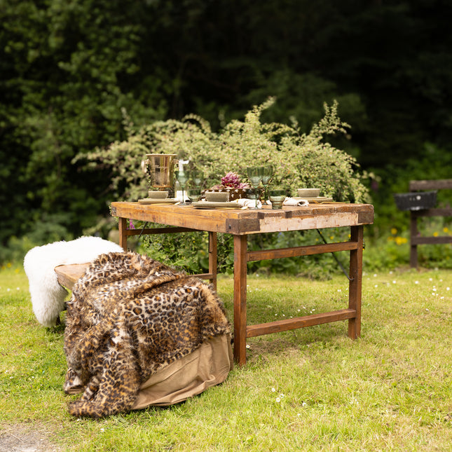 Vintage Folding Wooden Table