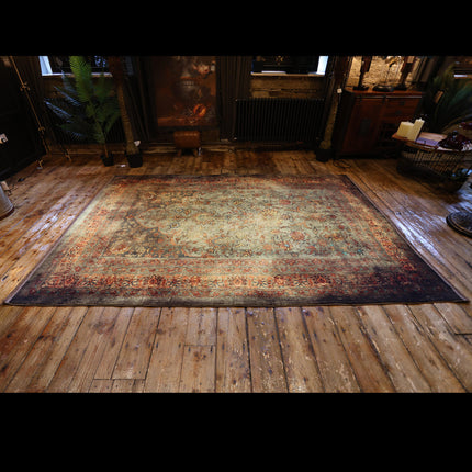 Vintage Moss Green Rug (Various Sizes)