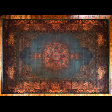 Vintage Teal Rug (Various Sizes)