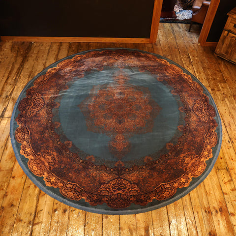 Vintage Teal Rug (Various Sizes)