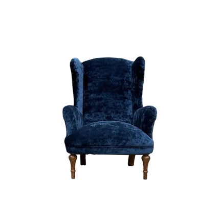 Winston Wingback Accent Chair in Sunshine Velvet - New
