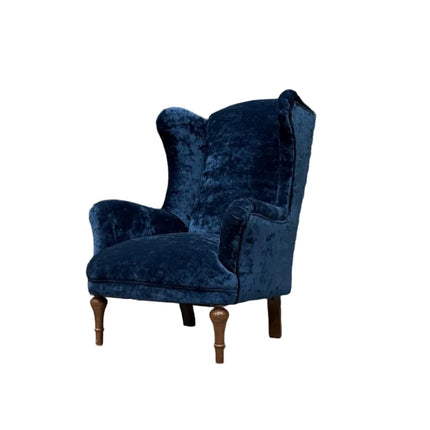 Winston Wingback Accent Chair in Sunshine Velvet - New