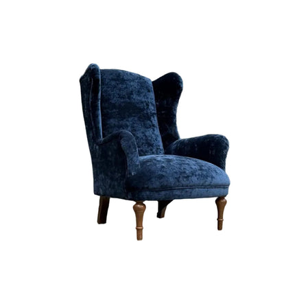 Winston Wingback Accent Chair in Sunshine Velvet - New
