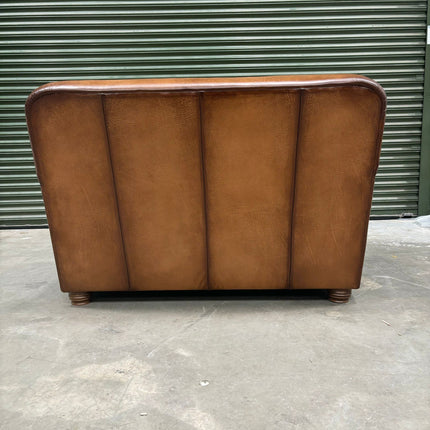 Wilbur 2 Seater Sofa in Hand Antiqued Leather - Clearance