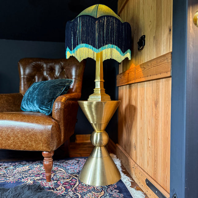 Waisted Brass Side Table