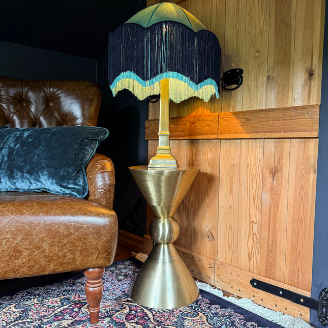 Waisted Brass Side Table