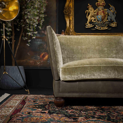 Warwick Tetrad Midi Sofa in Comanche Black Moss & Coco Sand