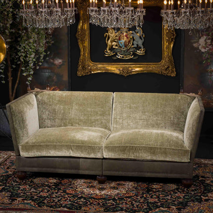 Warwick Tetrad Midi Sofa in Comanche Black Moss & Coco Sand