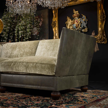 Warwick Tetrad Midi Sofa in Comanche Black Moss & Coco Sand