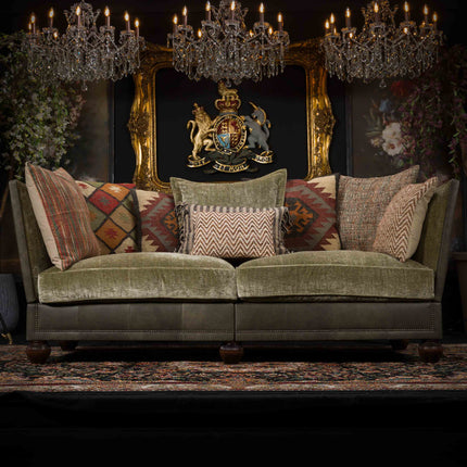 Warwick Tetrad Midi Sofa in Comanche Black Moss & Coco Sand